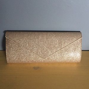 Gold Glitter Clutch